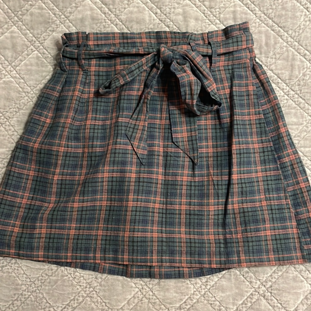 American Eagle Plaid Miniskirt
